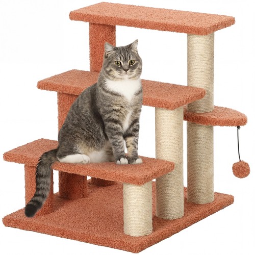 Haustiertreppe mit kratzbaum - mit,