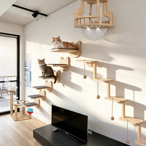 Katzen kletterwand für - katzen,